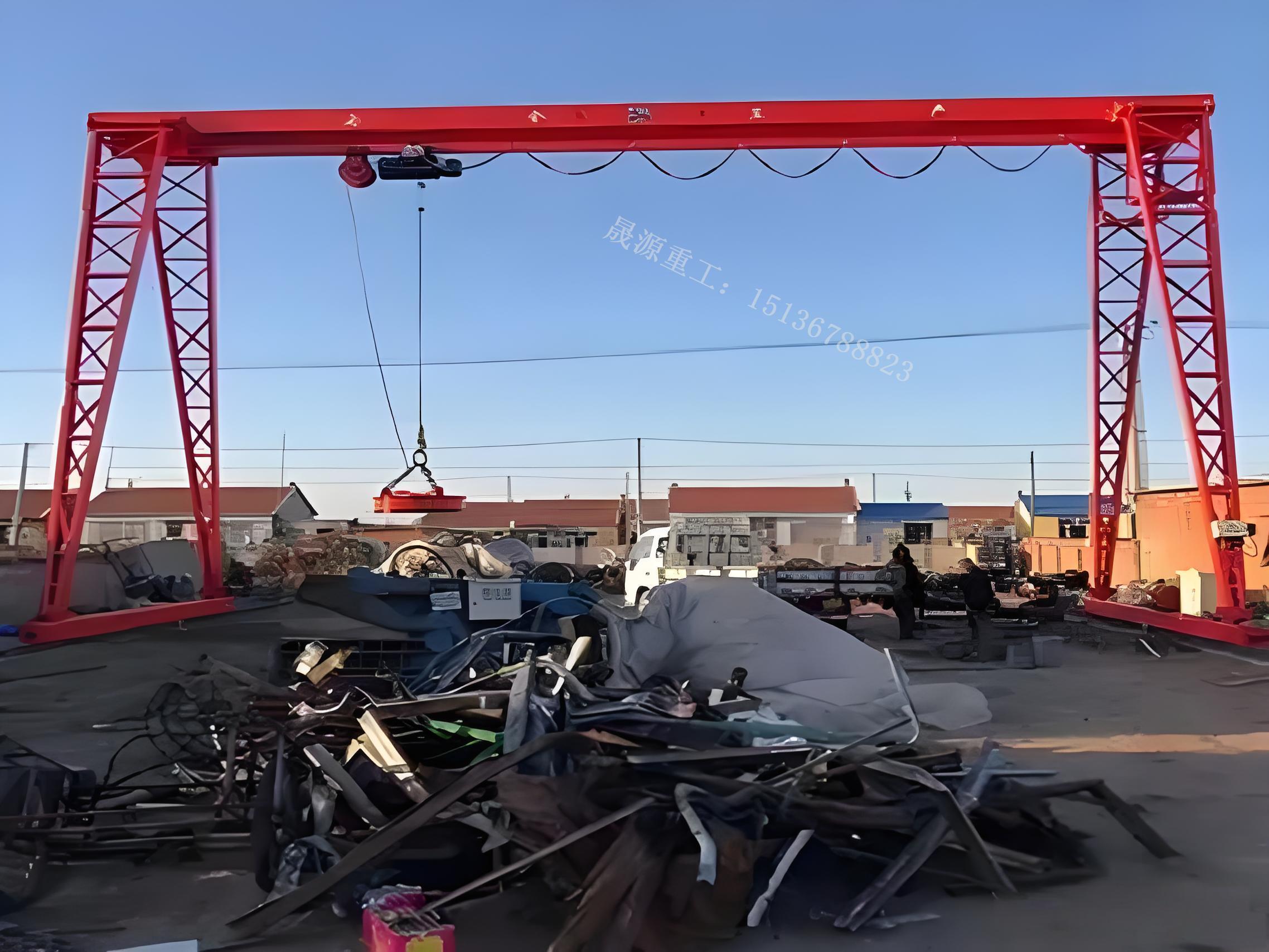 车间用电磁吸盘龙门吊该选单梁还是双梁